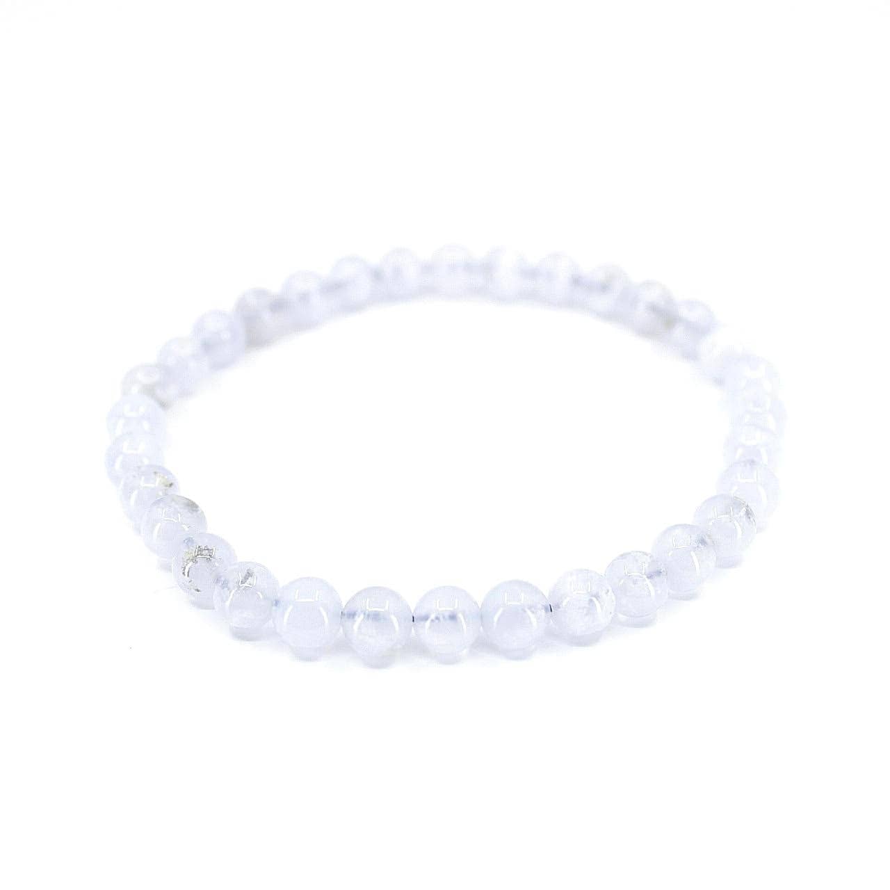 Bracelet Calcédoine Bleue