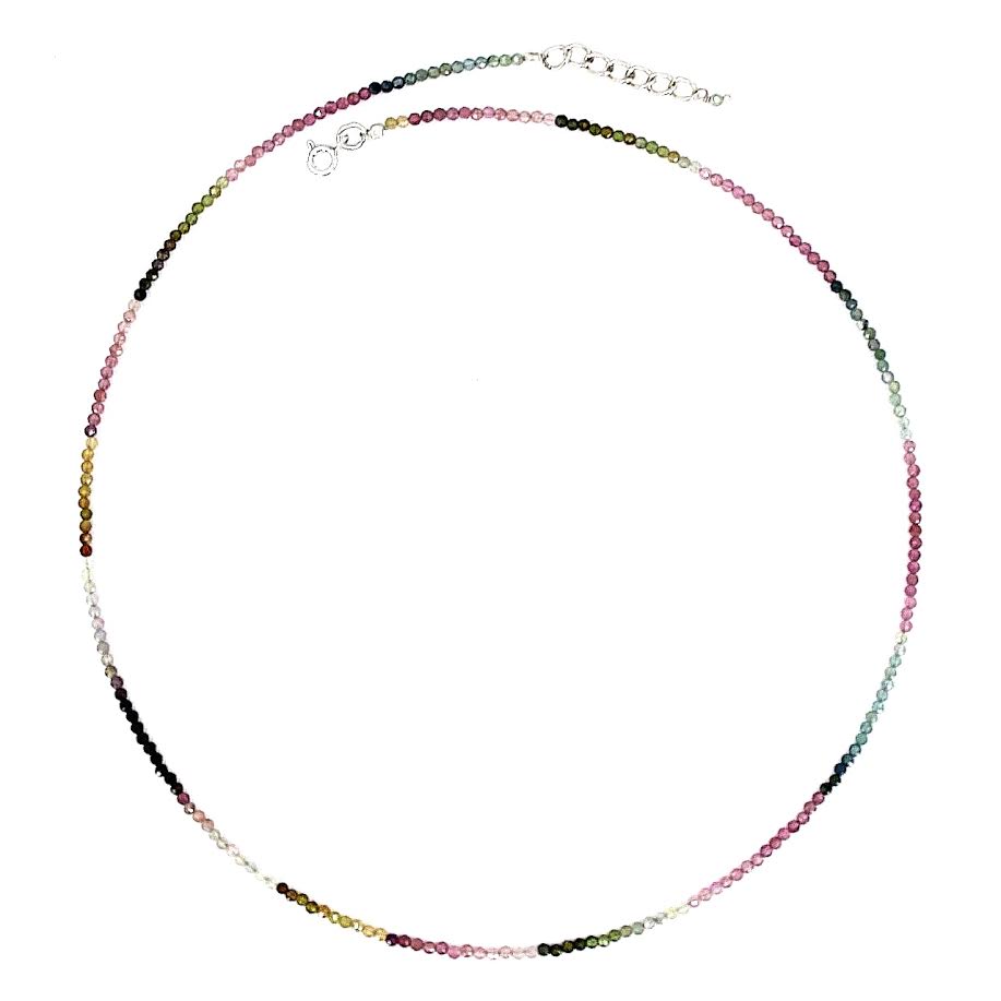 Collier facetté Tourmaline Multicolore – Image 3