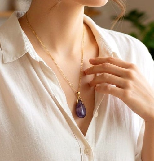 Collier Goutte Fluorine
