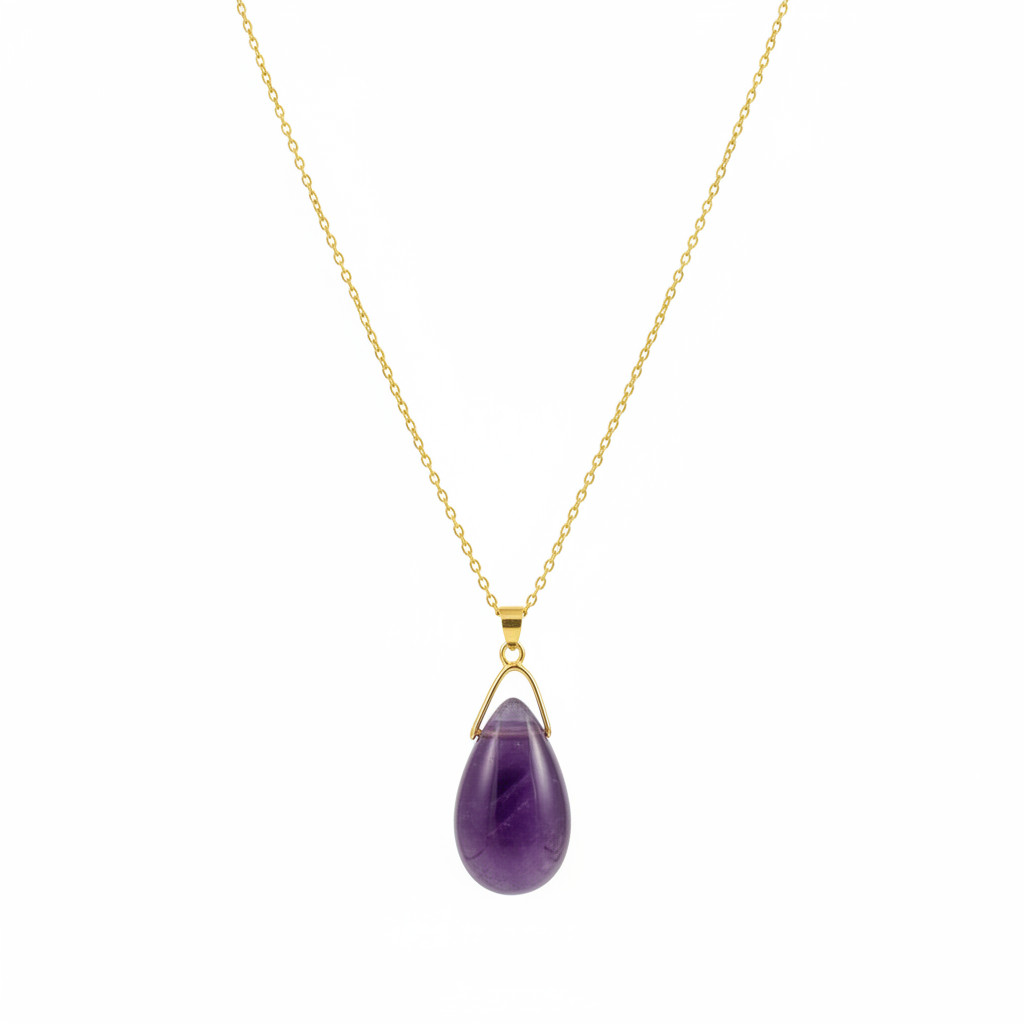 Collier Goutte d'Améthyste – Image 2