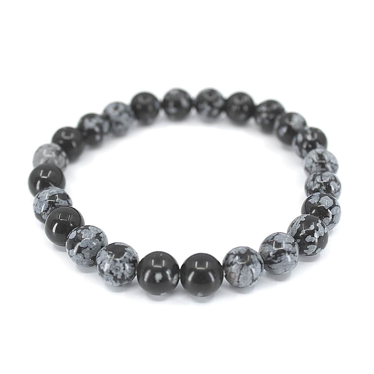 Bracelet Obsidienne Flocon de Neige – Image 2