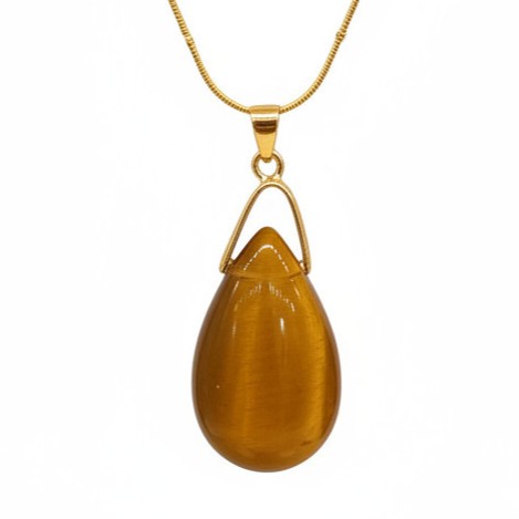 Collier Goutte Œil de Tigre – Image 3