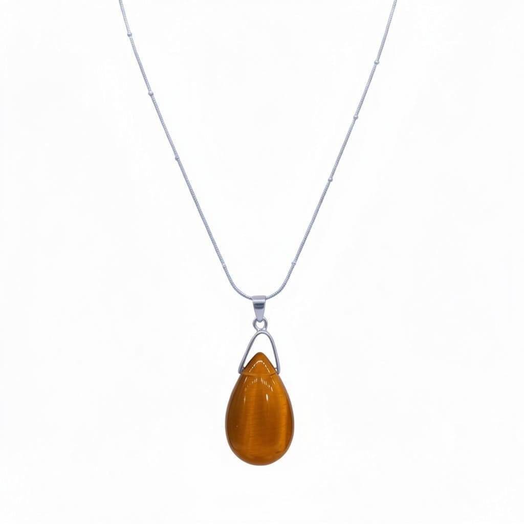 Collier Goutte Œil de Tigre – Image 4