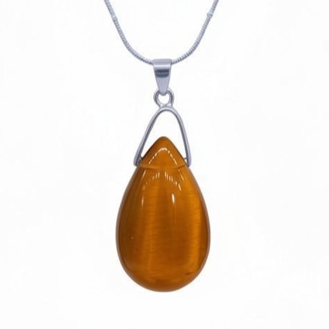 Collier Goutte Œil de Tigre – Image 5