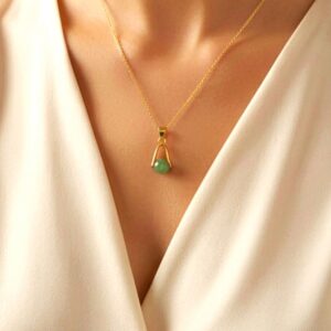 Collier Création Aventurine Verte