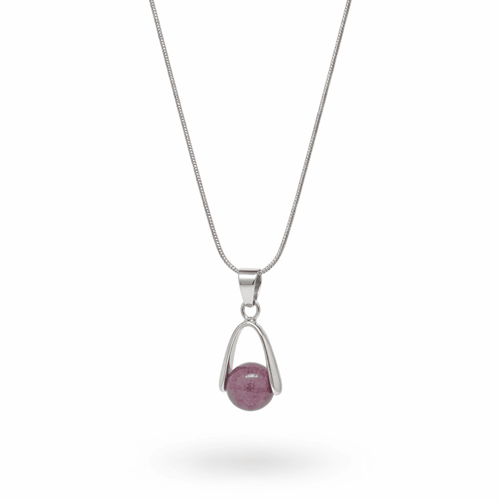 Collier création lépidolite – Image 2
