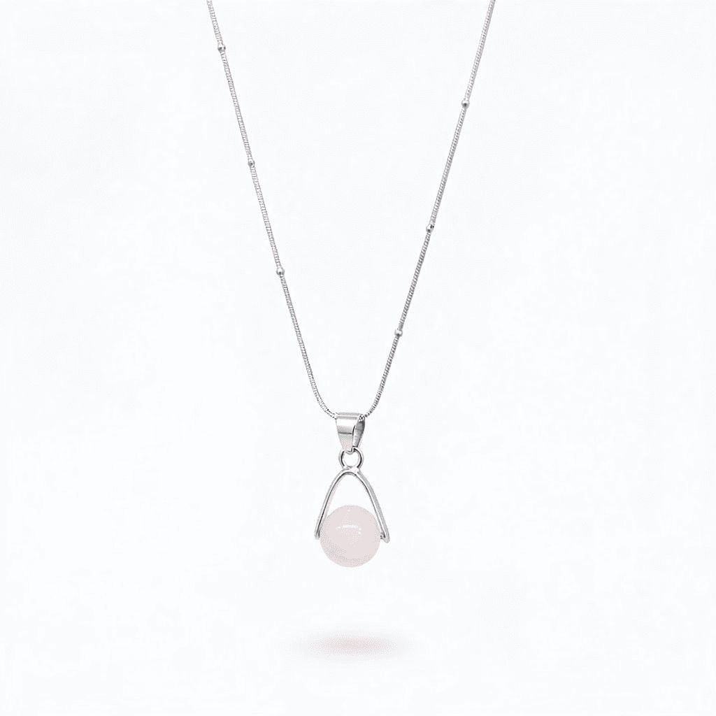 Collier Création Quartz Rose – Image 2